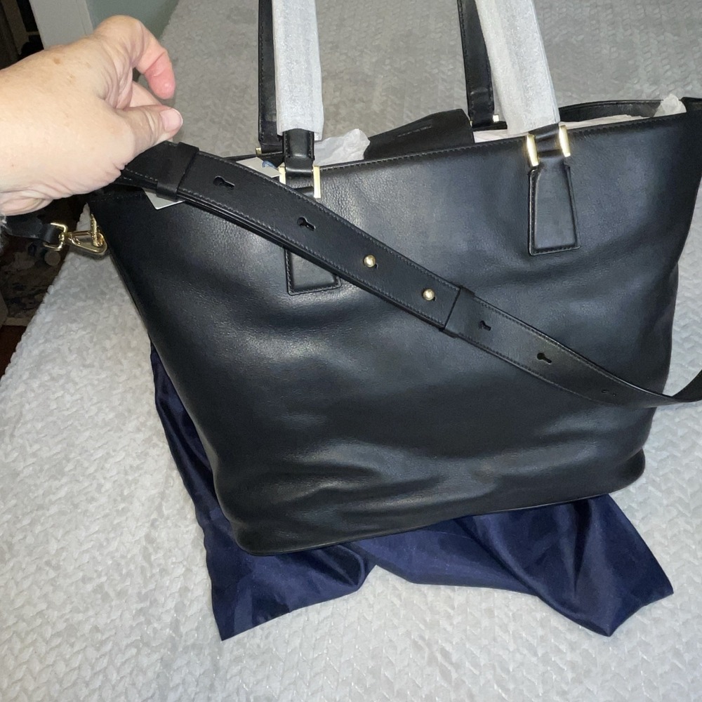 Cole Haan handbag new large Adjustable Strap Gold Trim - Picture 9 of 15